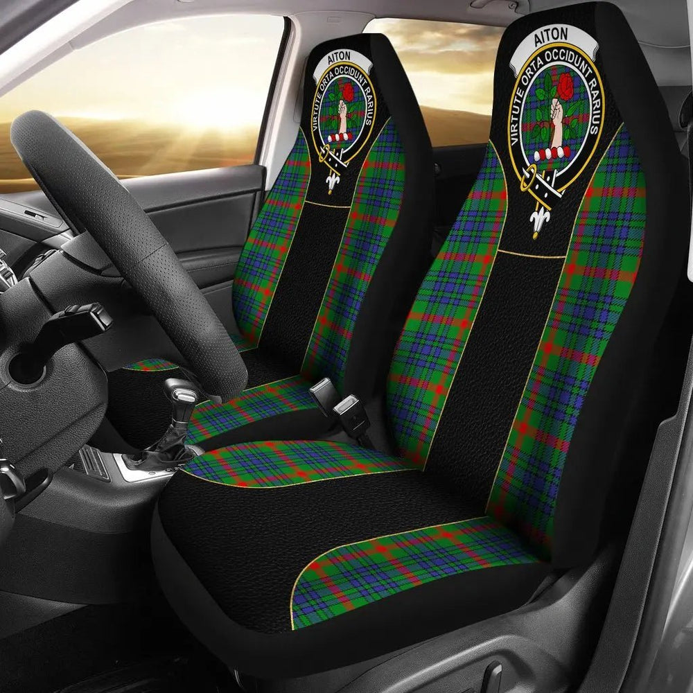 Clan Aiton Tartan Crest Special Style Car Seat Cover HA75 Clan Aiton Tartan Today   