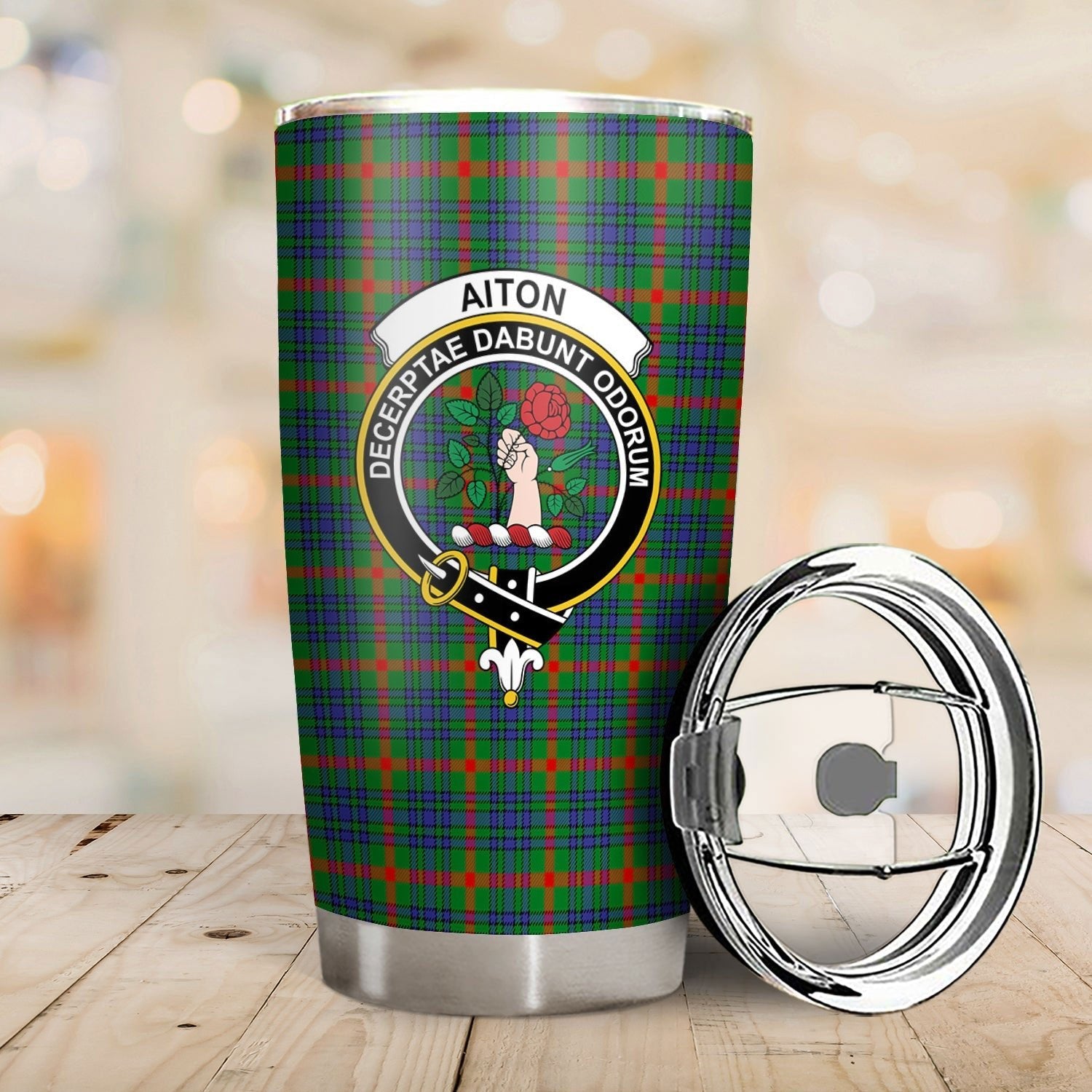 Clan Aiton Tartan Crest Tumbler UM30 Clan Aiton Tartan Today   