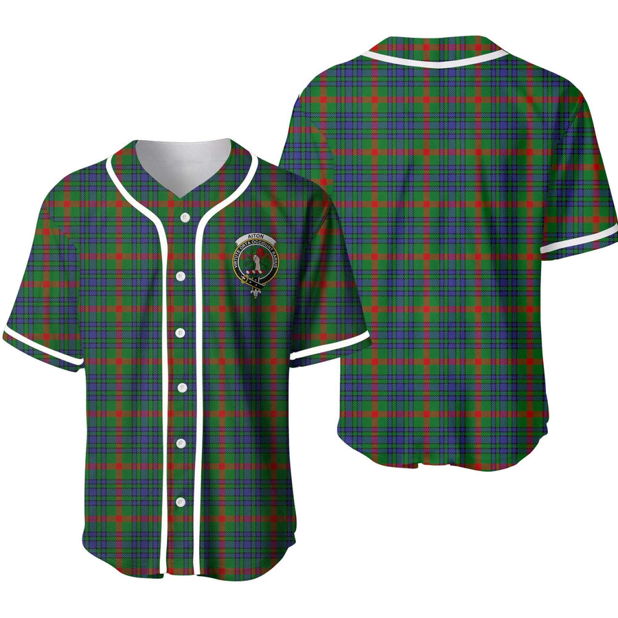 Clan Aiton Tartan Unisex Baseball Jersey