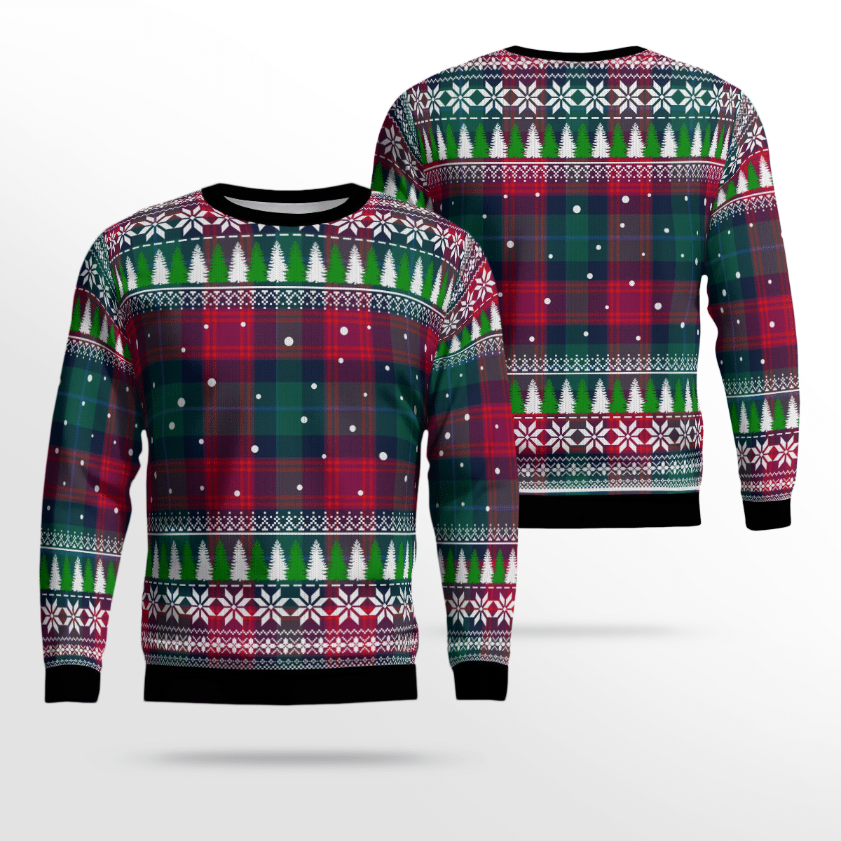 Clan Akins Tartan Christmas Ugly Sweater HE75 Akins Tartan Tartan Ugly Sweater   