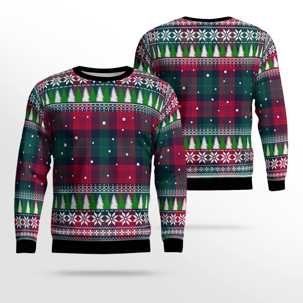 Clan Akins Tartan Christmas Ugly Sweater HE75 Akins Tartan Tartan Ugly Sweater   
