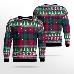 Clan Akins Tartan Christmas Ugly Sweater HE75 Akins Tartan Tartan Ugly Sweater   