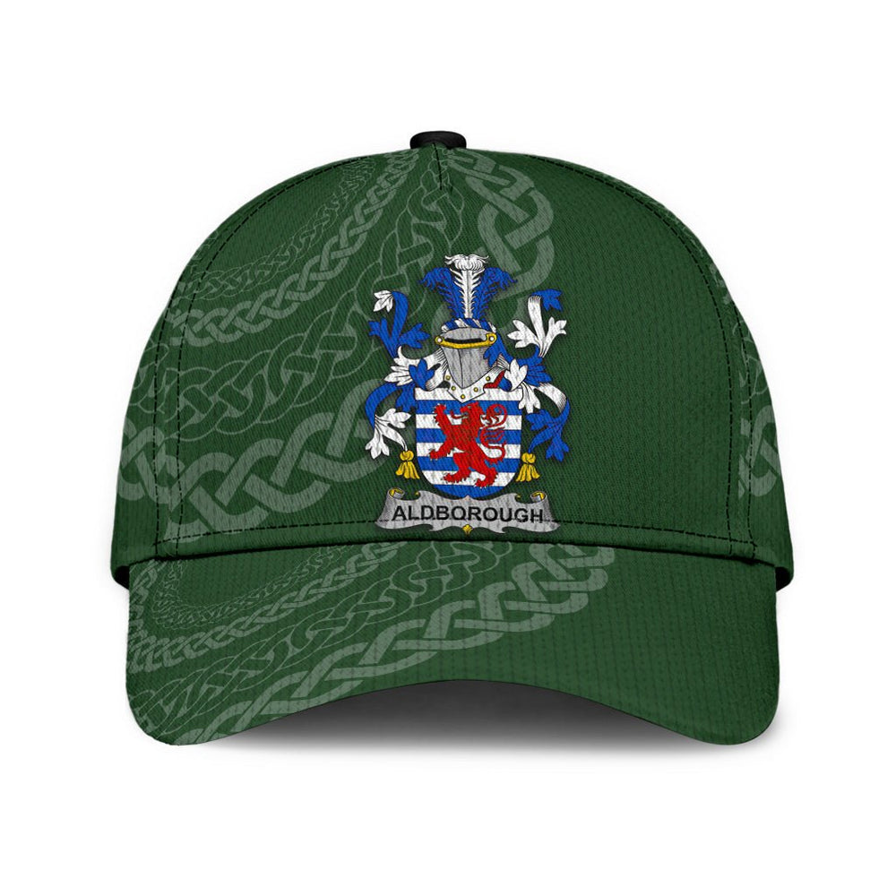 Clan Aldborough Coat Of Arms - Irish Family Crest St Patrick's Day Classic CapED60 Classic Cap - Aldborough Coat Of Arms St Patrick's Day Classic Cap Irish Cap   