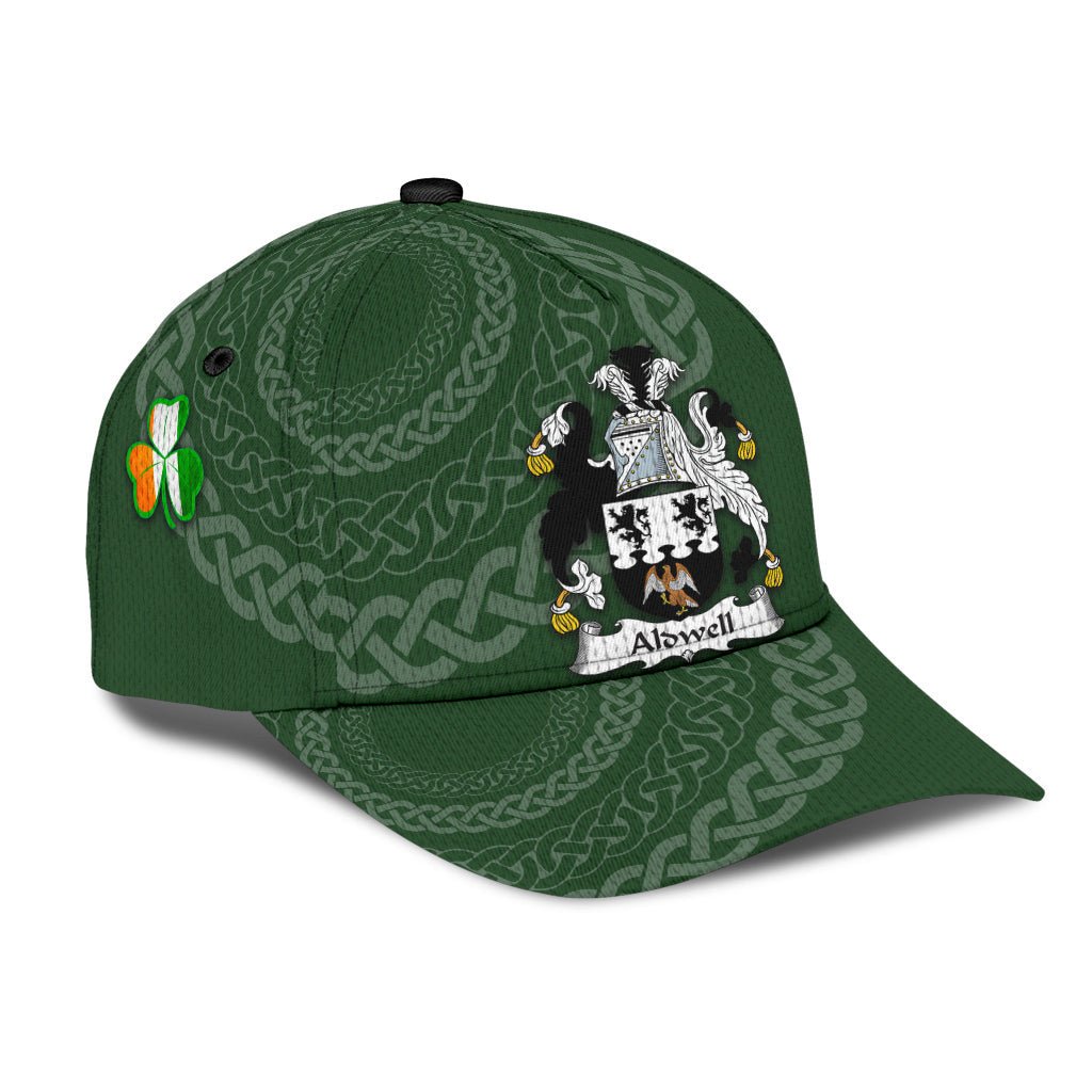 Clan Aldwell Coat Of Arms - Irish Family Crest St Patrick's Day Classic CapHS57 Classic Cap - Aldwell Coat Of Arms St Patrick's Day Classic Cap Irish Cap   