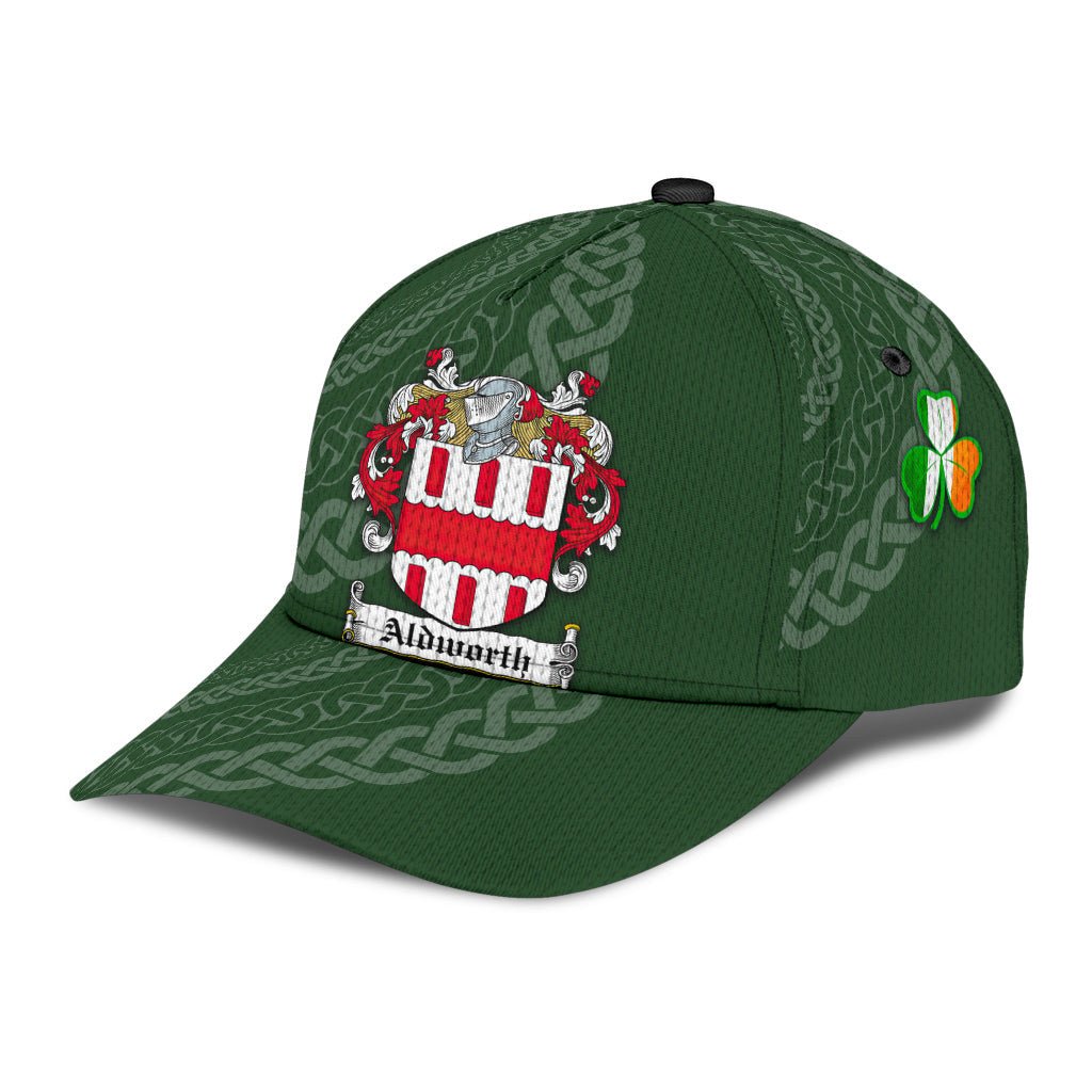 Clan Aldworth Coat Of Arms - Irish Family Crest St Patrick's Day Classic CapUV85 Classic Cap - Aldworth Coat Of Arms St Patrick's Day Classic Cap Irish Cap   