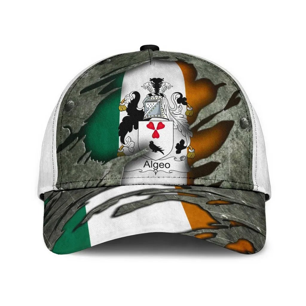 Clan Algeo Coat Of Arms - Irish Family Crest Classic Cap JX53 Algeo Coat Of Arms Irish Cap   