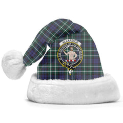 Clan Allardice Tartan Crest Christmas Santa Hat FY33 Allardice Tartan Tartan Santa Hat   