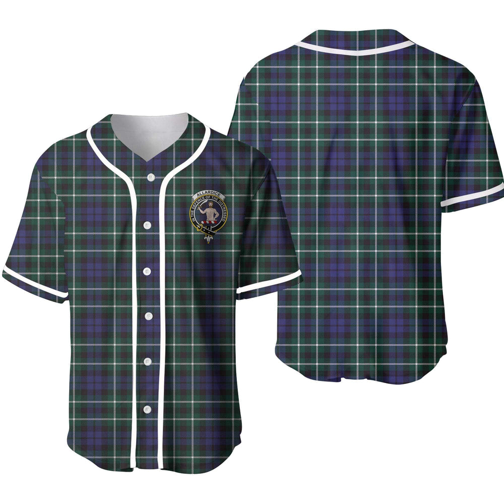 Clan Allardice Tartan Unisex Baseball Jersey KV40QP44 Clan Allardice Tartan Today   