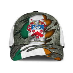 Clan Allen Coat Of Arms Dublinarms - Irish Family Crest Classic Cap KP17 Allen Coat Of Arms Dublinarms Irish Cap   