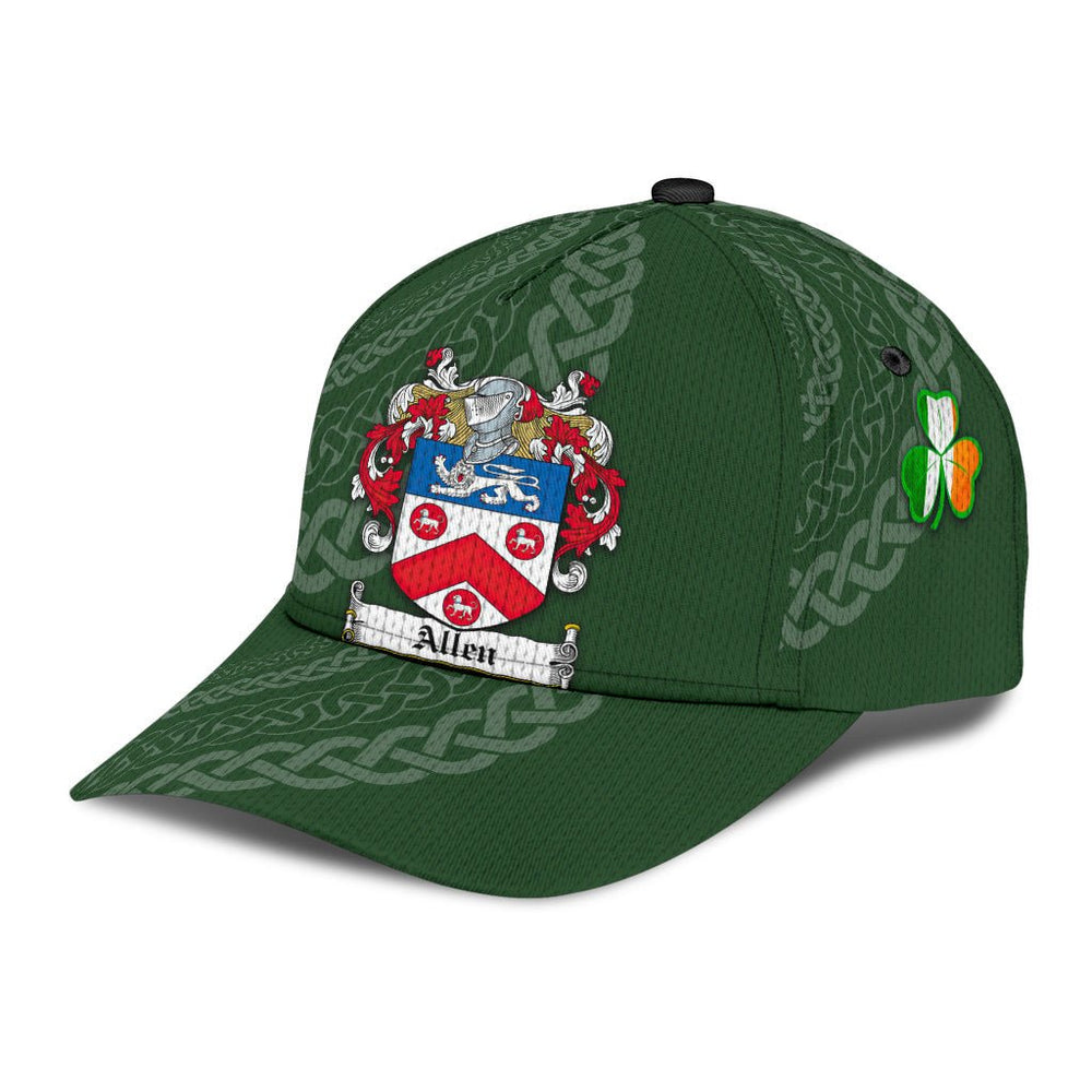 Clan Allen Coat Of Arms Dublinarms - Irish Family Crest St Patrick's Day Classic CapVU72 Classic Cap - Allen Coat Of Arms Dublinarms St Patrick's Day Classic Cap Irish Cap   