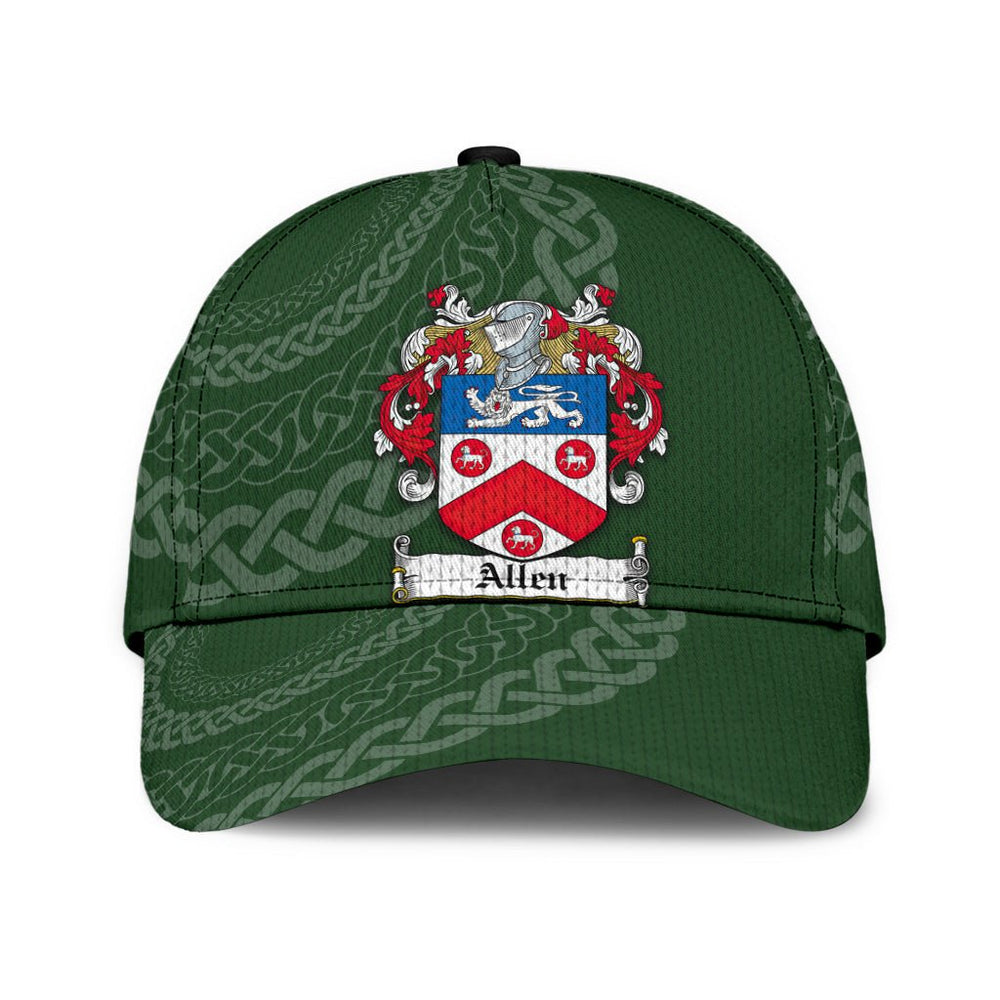 Clan Allen Coat Of Arms Dublinarms - Irish Family Crest St Patrick's Day Classic CapVU72 Classic Cap - Allen Coat Of Arms Dublinarms St Patrick's Day Classic Cap Irish Cap   