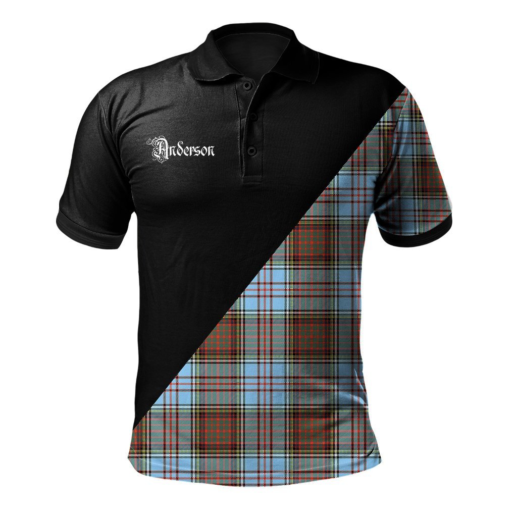 Clan Anderson Ancient Clan - Military Polo Shirt YR86 Anderson Ancient Tartan Tartan Polo   