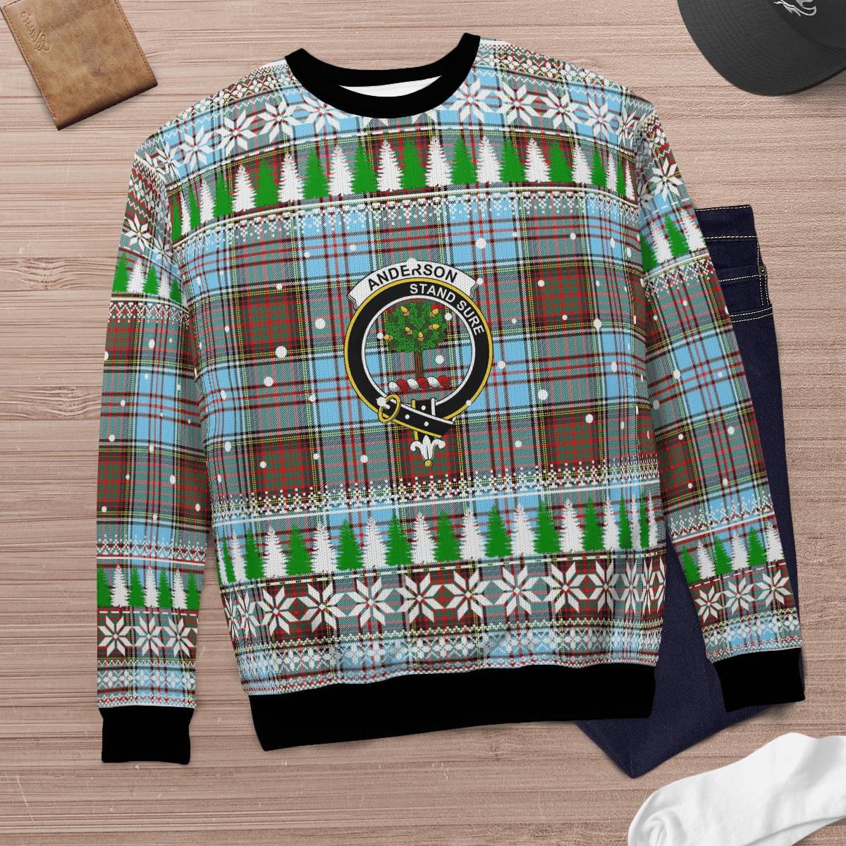 Clan Anderson Ancient Crest Tartan Christmas Ugly Sweater LY94 Anderson Ancient Crest Tartan Tartan Ugly Sweater   