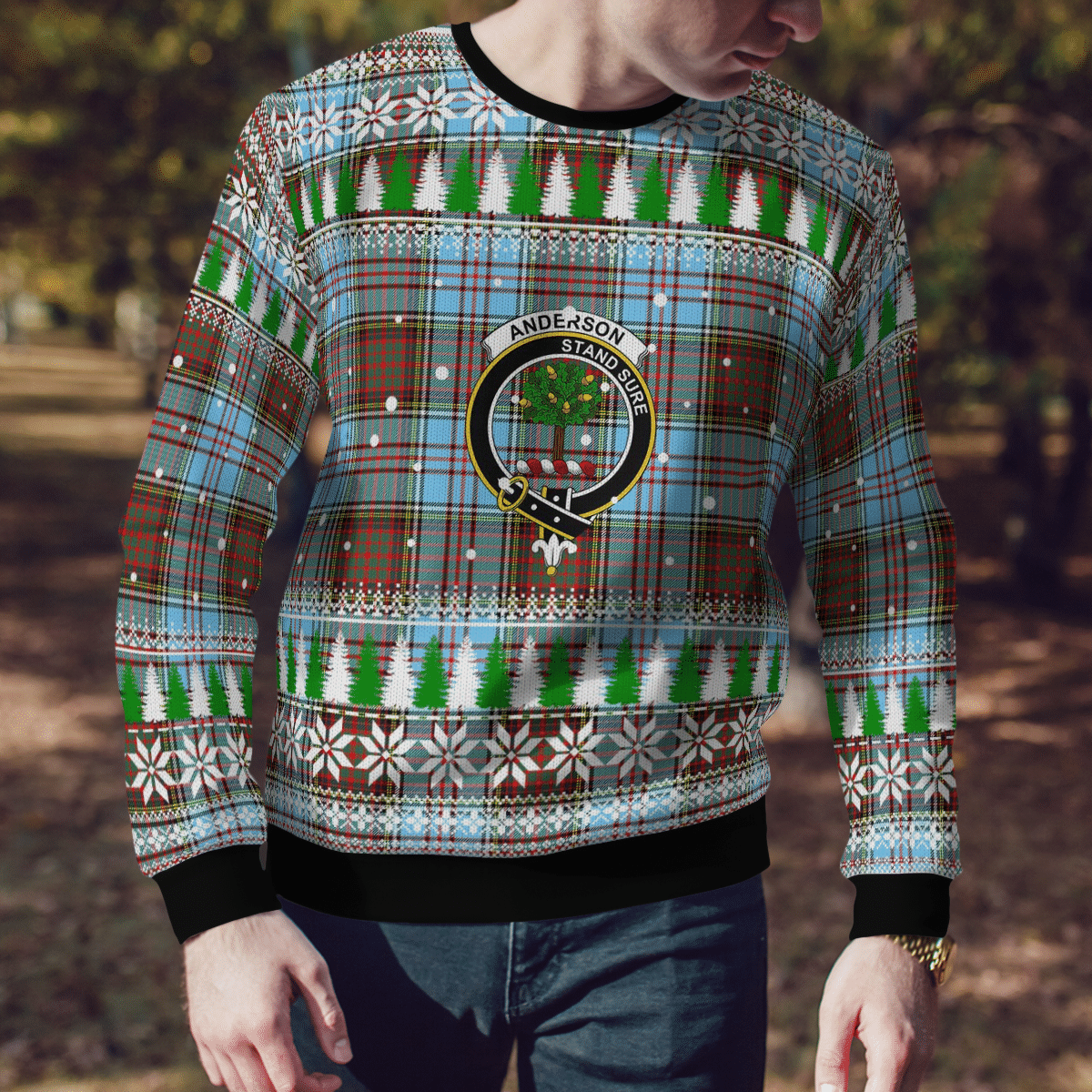 Clan Anderson Ancient Crest Tartan Christmas Ugly Sweater LY94 Anderson Ancient Crest Tartan Tartan Ugly Sweater   