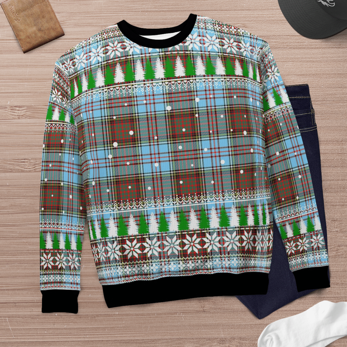 Clan Anderson Ancient Tartan Christmas Ugly Sweater PJ27 Anderson Ancient Tartan Tartan Ugly Sweater   