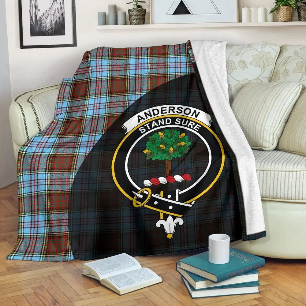 Clan Anderson Ancient Tartan Crest Blanket Wave Style XO95 Clan Anderson Tartan Today   