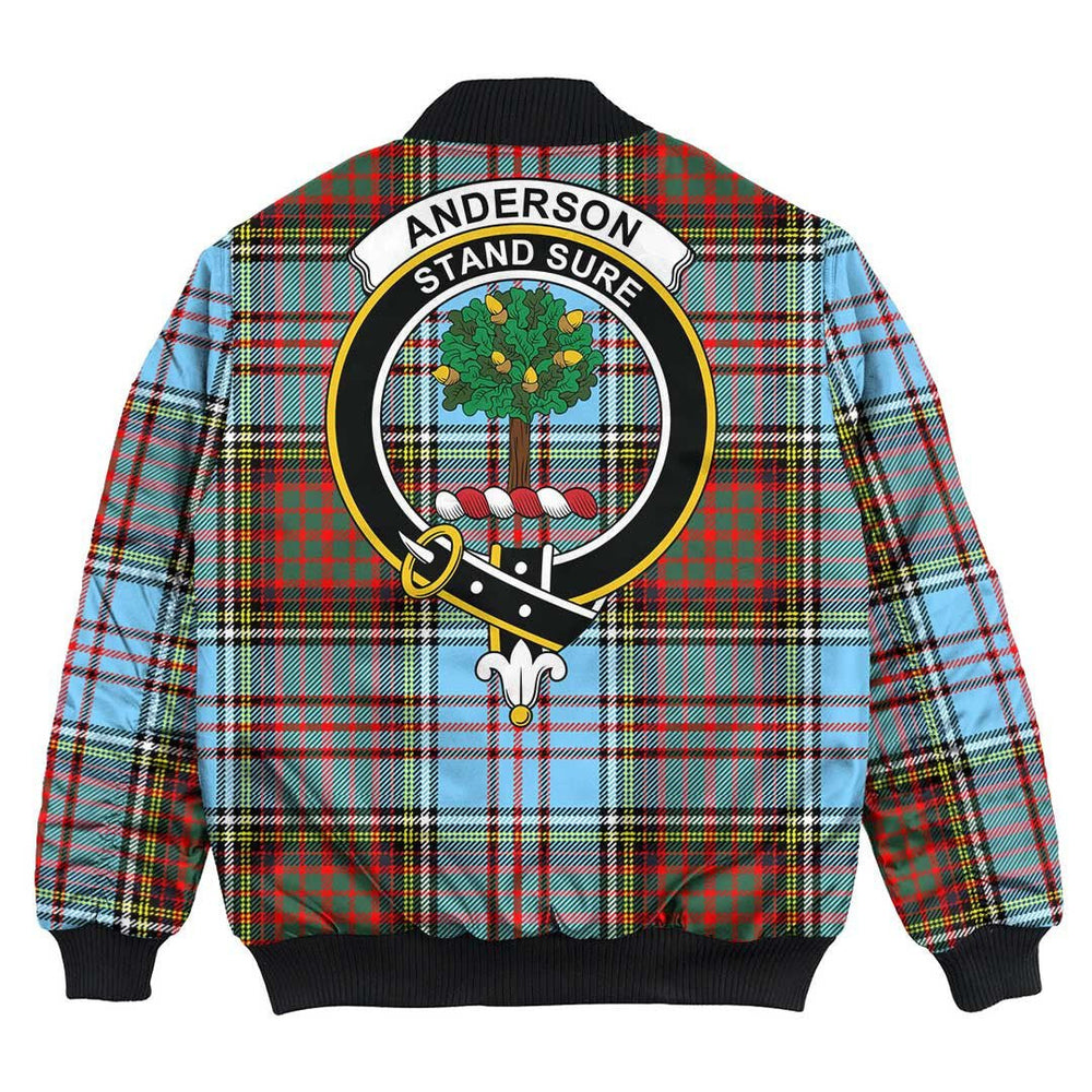 Clan Anderson Ancient Tartan Crest Bomber Jacket PR58 Anderson Ancient Tartan Tartan Bomber Jacket   