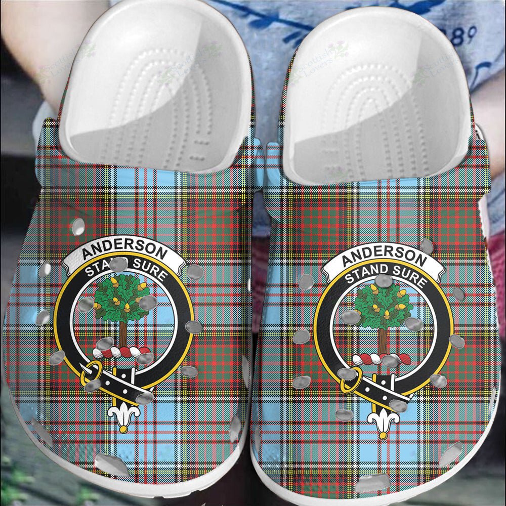 Clan Anderson Ancient Tartan Crest Clogs Classic BB86 Anderson Ancient Tartan Tartan Today   