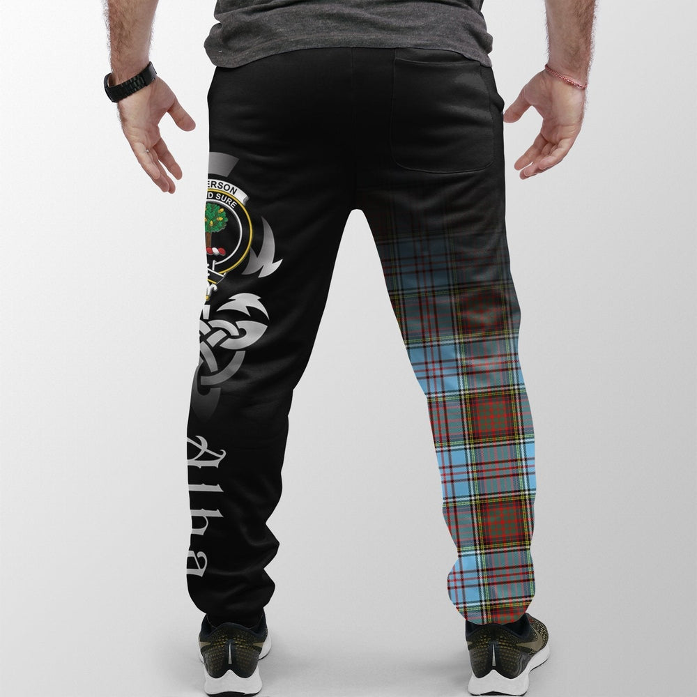 Clan Anderson Ancient Tartan Crest Jogger Sweatpants  Alba Celtic Style JK22 Clan Anderson Tartan Today   