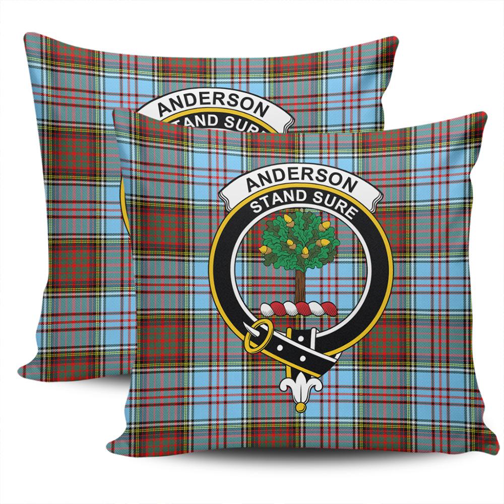 Clan Anderson Ancient Tartan Crest Pillow Cover SI87 Clan Anderson Tartan Today   