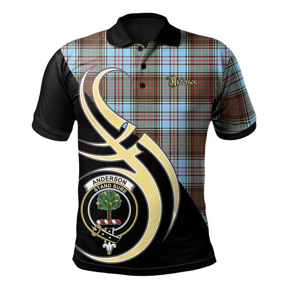 Clan Anderson Ancient Tartan Polo Shirt - Believe In Me Style BN98 Anderson Ancient Tartan Tartan Polo   