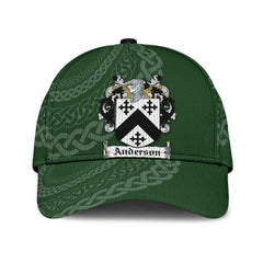 Clan Anderson Coat Of Arms - Irish Family Crest St Patrick's Day Classic CapTU65 Classic Cap - Anderson Coat Of Arms St Patrick's Day Classic Cap Irish Cap   