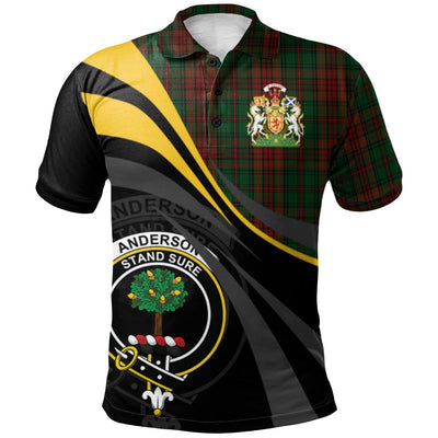 Clan Anderson Coulson Bonner 01 Tartan Polo Shirt - Royal Coat Of Arms Style PA90