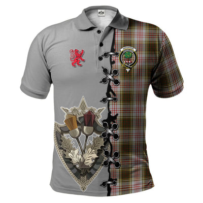 Clan Anderson Dress Tartan Polo Shirt - Lion Rampant And Celtic Thistle Style