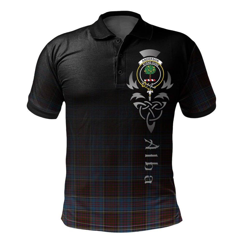 Clan Anderson Highland Society of London Tartan Polo Shirt - Alba Celtic Style HU56 Anderson Highland Society of London Tartan Tartan Polo   