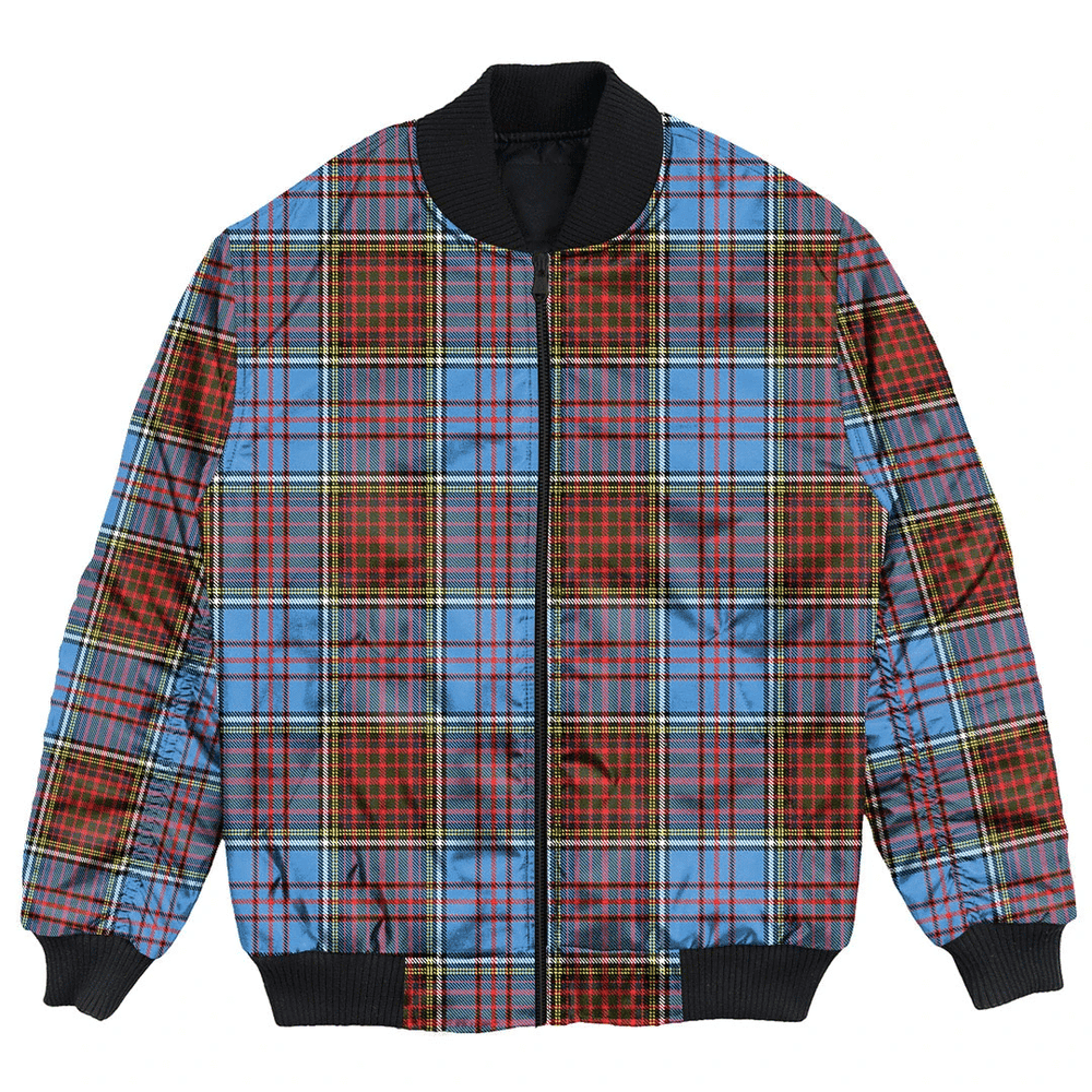Clan Anderson Modern Tartan Bomber Jacket BA29 Anderson Modern Tartan Tartan Bomber Jacket   