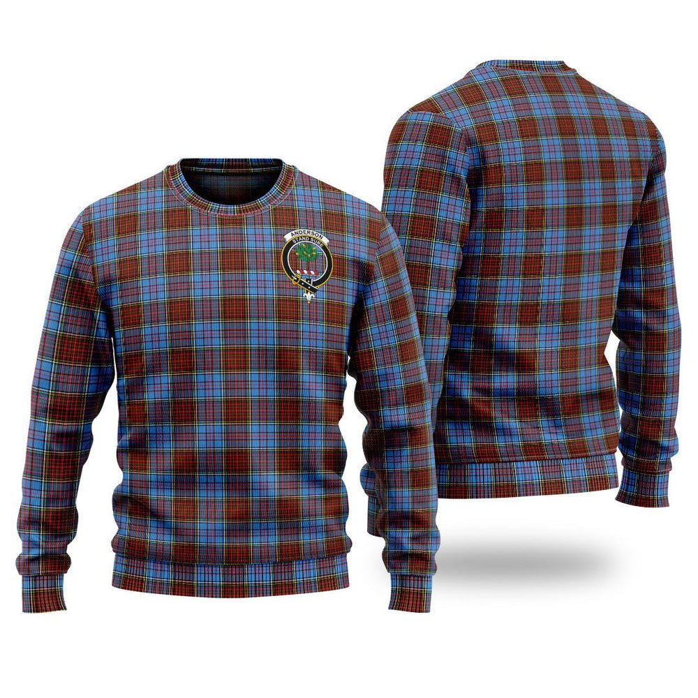 Clan Anderson Modern Tartan Christmas Ugly Sweater XO87 Anderson Modern Tartan Tartan Sweater   