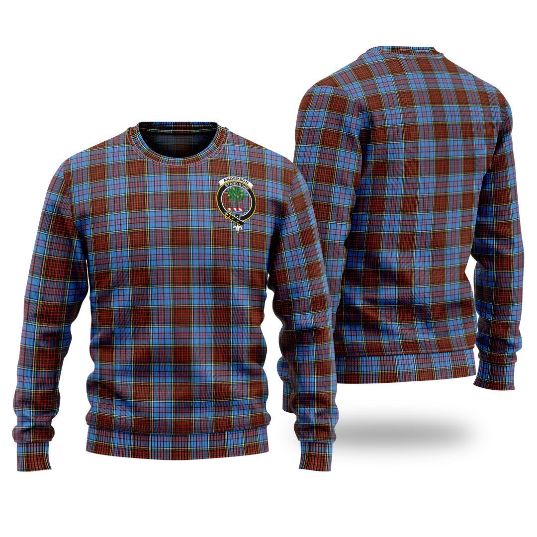 Clan Anderson Modern Tartan Christmas Ugly Sweater XO87 Anderson Modern Tartan Tartan Sweater   