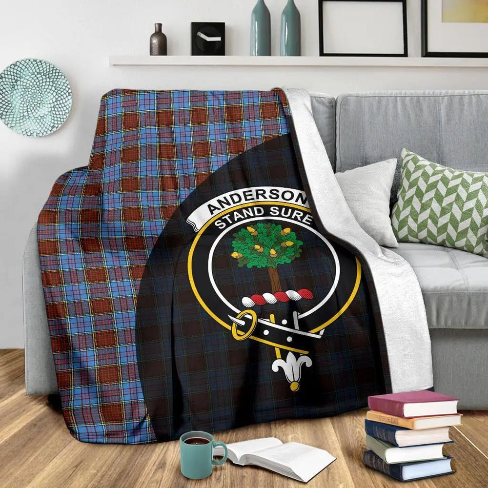 Clan Anderson Modern Tartan Crest Blanket Wave Style YU51 Clan Anderson Tartan Today   