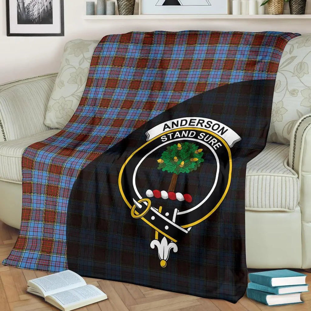 Clan Anderson Modern Tartan Crest Blanket Wave Style YU51 Clan Anderson Tartan Today   