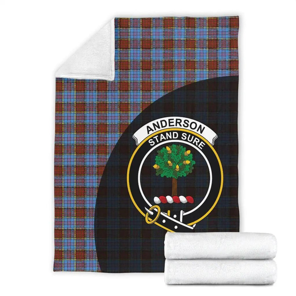 Clan Anderson Modern Tartan Crest Blanket Wave Style YU51 Clan Anderson Tartan Today   