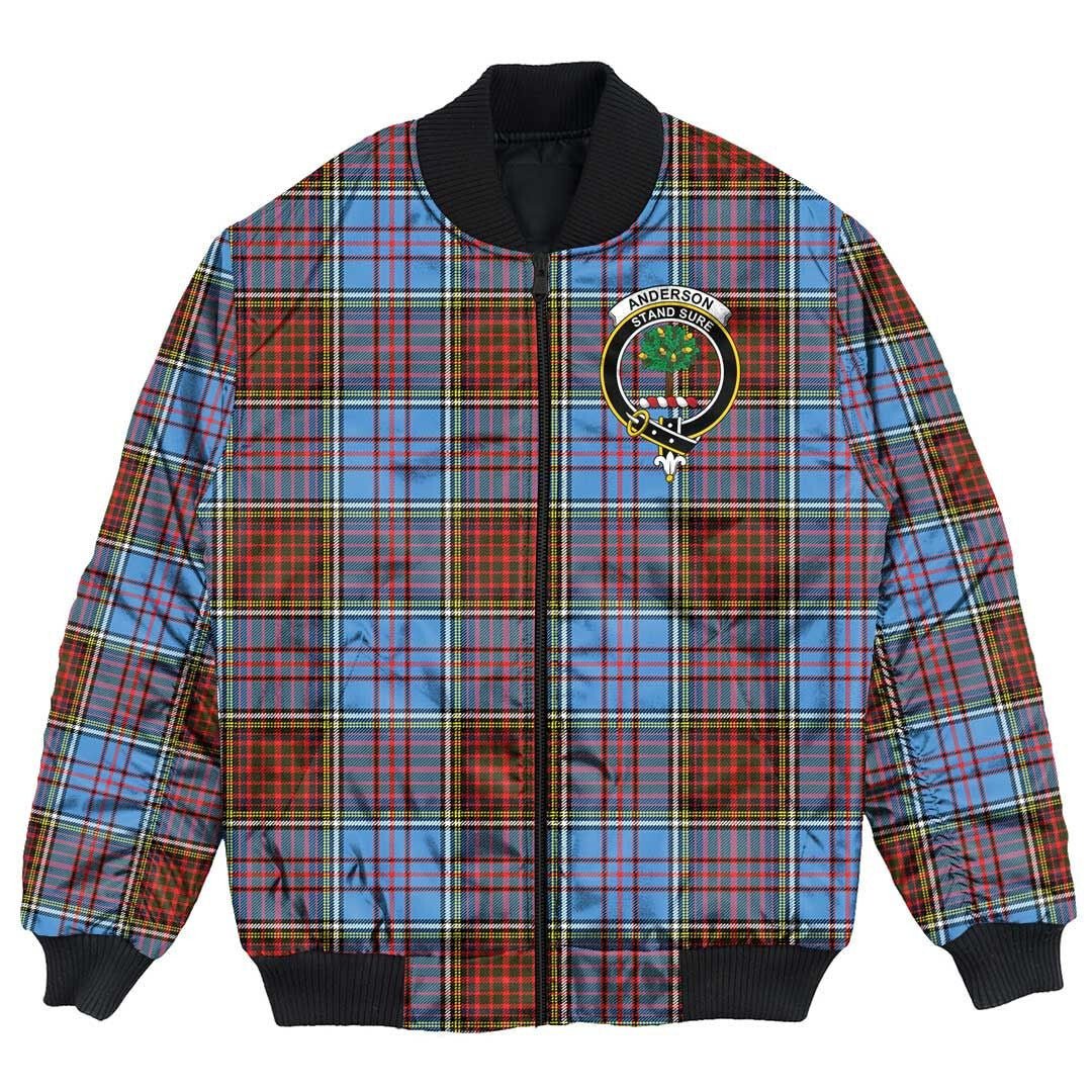 Clan Anderson Modern Tartan Crest Bomber Jacket DK14 Anderson Modern Tartan Tartan Bomber Jacket   