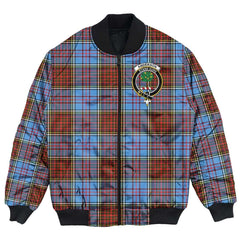 Clan Anderson Modern Tartan Crest Bomber Jacket DK14 Anderson Modern Tartan Tartan Bomber Jacket   