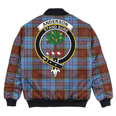 Clan Anderson Modern Tartan Crest Bomber Jacket DK14 Anderson Modern Tartan Tartan Bomber Jacket   