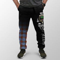 Clan Anderson Modern Tartan Crest Jogger Sweatpants  Alba Celtic Style VI57 Clan Anderson Tartan Today   