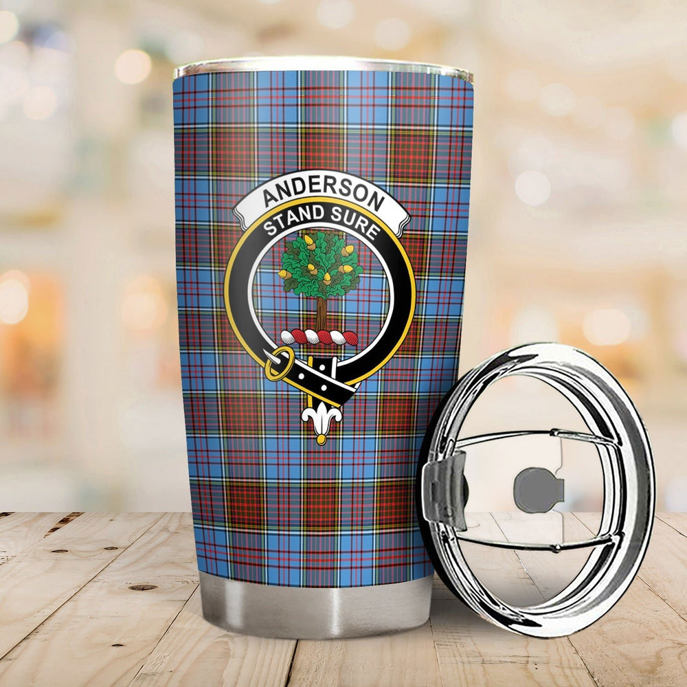 Clan Anderson Modern Tartan Crest Tumbler CH41 Clan Anderson Tartan Today   