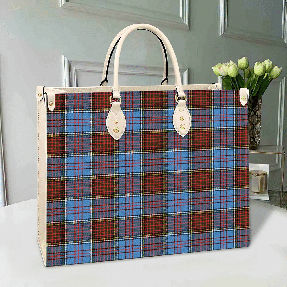 Clan Anderson Modern Tartan Leather Bag TJ62 Clan Anderson Tartan Today   