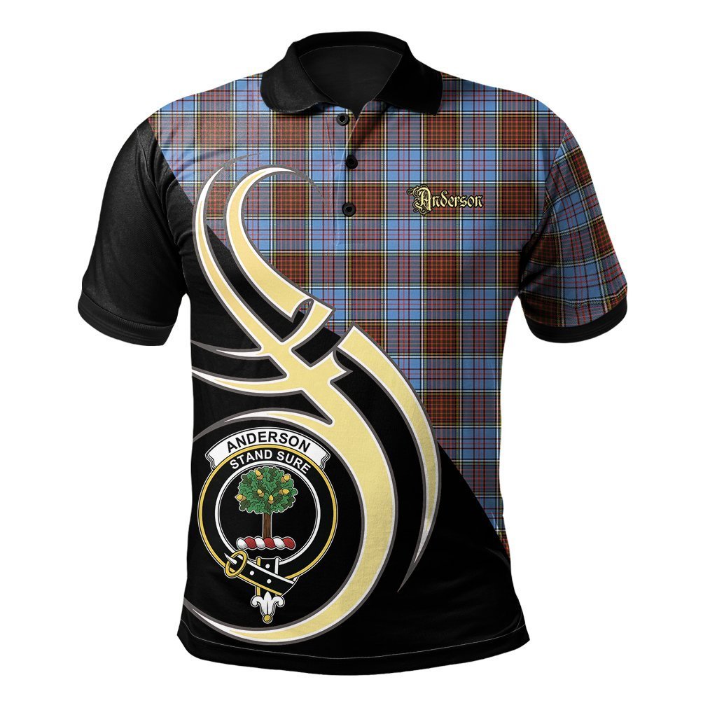 Clan Anderson Modern Tartan Polo Shirt - Believe In Me Style FY94 Anderson Modern Tartan Tartan Polo   