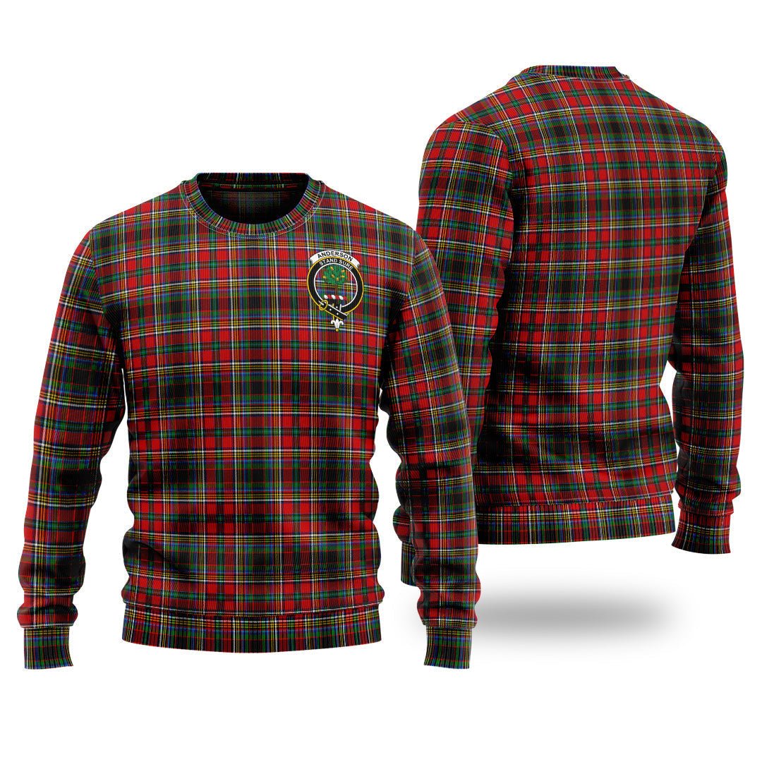 Clan Anderson Of Arbrake Tartan Christmas Ugly Sweater BW31 Anderson Of Arbrake Tartan Tartan Sweater   