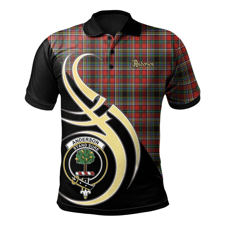 Clan Anderson of Arbrake Tartan Polo Shirt - Believe In Me Style DA11 Anderson of Arbrake Tartan Tartan Polo   