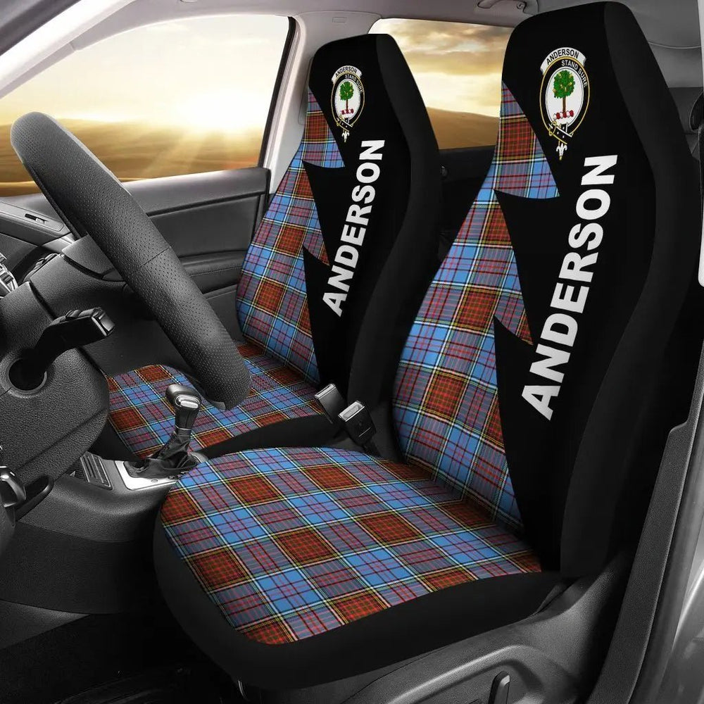 Clan Anderson Tartan Crest Car seat Cover BE11 Clan Anderson Tartan Today   