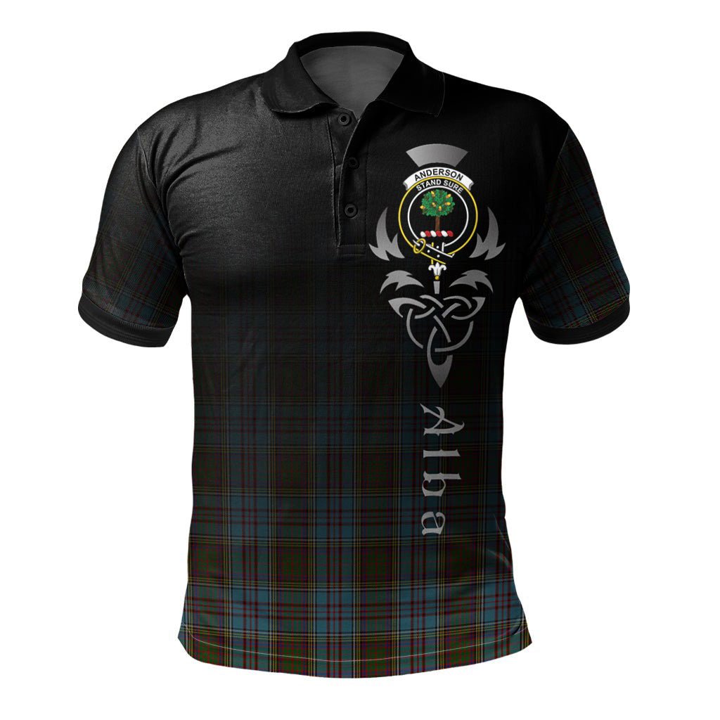 Clan Anderson Tartan Polo Shirt - Alba Celtic Style UR12 Anderson Tartan Tartan Polo   