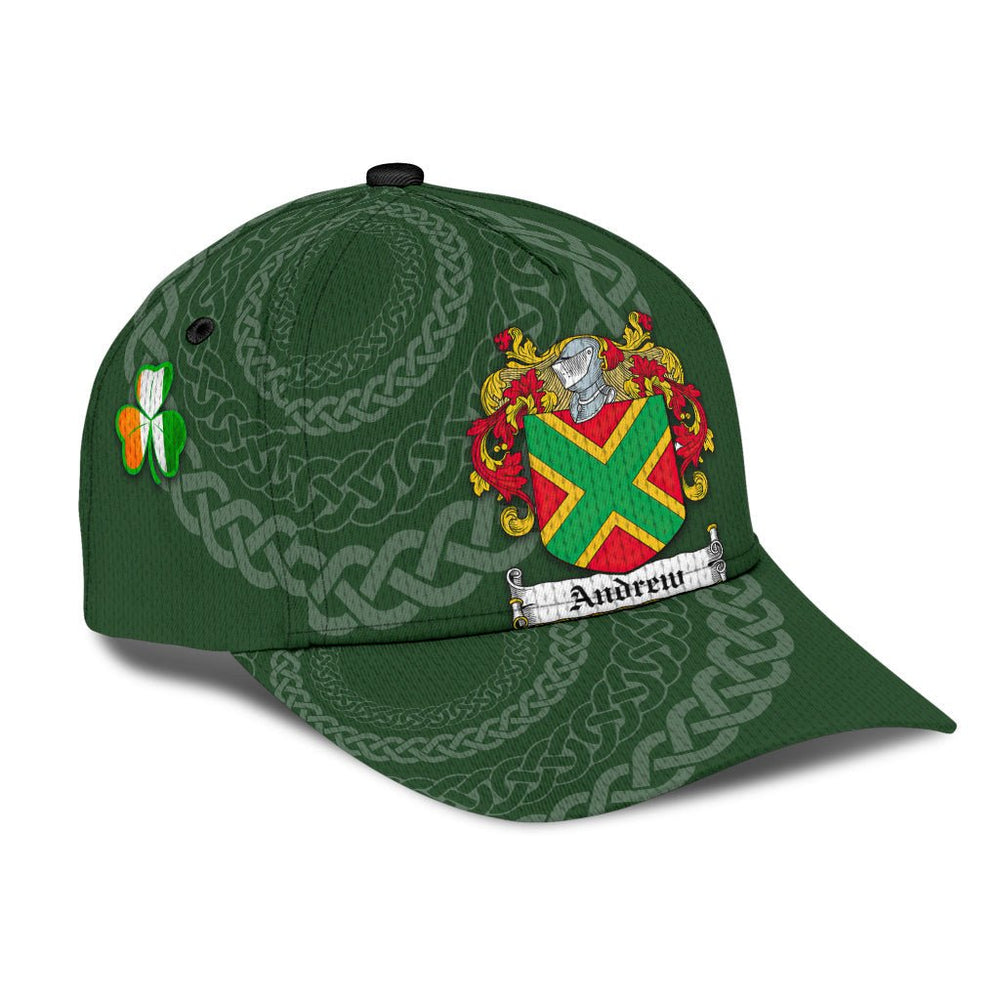 Clan Andrew Coat Of Arms - Irish Family Crest St Patrick's Day Classic CapZG23 Classic Cap - Andrew Coat Of Arms St Patrick's Day Classic Cap Irish Cap   