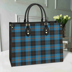 Clan Angus Ancient Tartan Leather Bag HR17 Clan Angus Tartan Today   