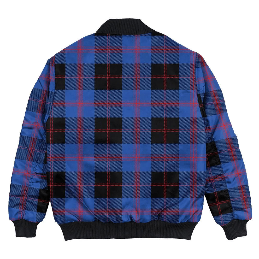 Clan Angus Modern Tartan Bomber Jacket GJ53 Angus Modern Tartan Tartan Bomber Jacket   