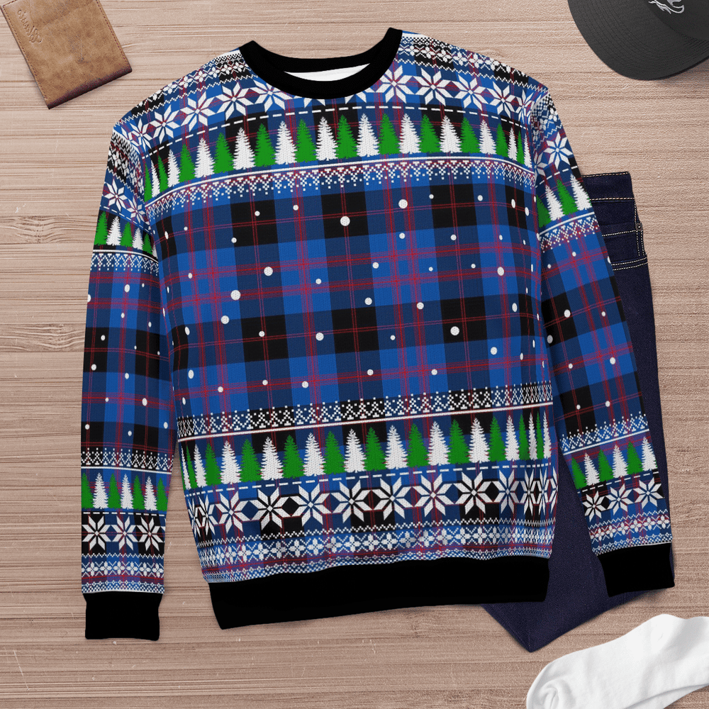 Clan Angus Modern Tartan Christmas Ugly Sweater QQ63 Angus Modern Tartan Tartan Ugly Sweater   